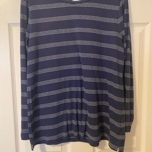 Navy Striped women’s  Shirt